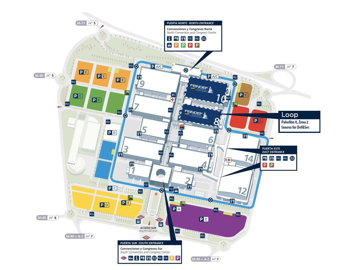 Mapa Feindef LOOP technical services